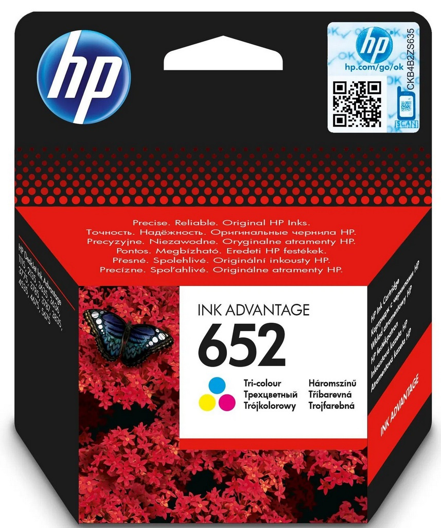 HP 652 farebná originál