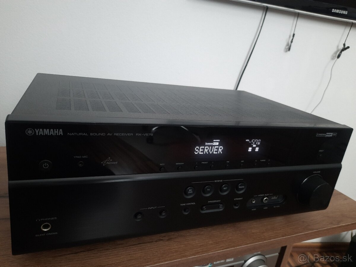 Predám čierny 7.2 AV receiver Yamaha RX-V 575