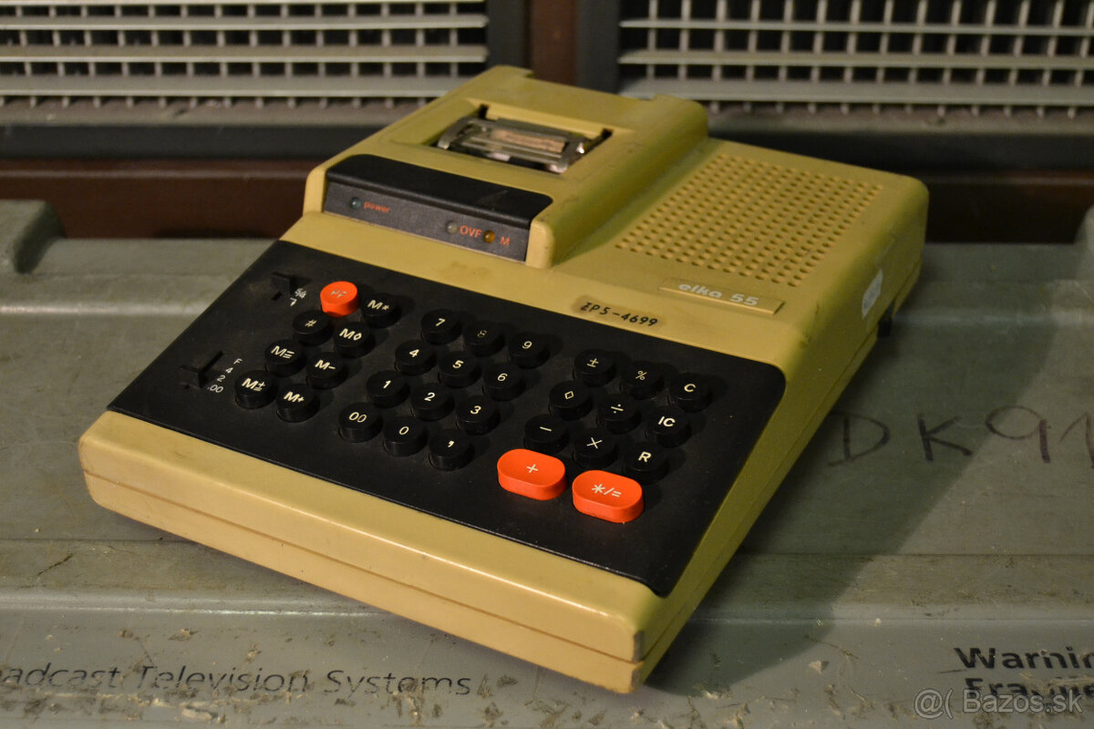Retro stolná kalkulačka Elka 55