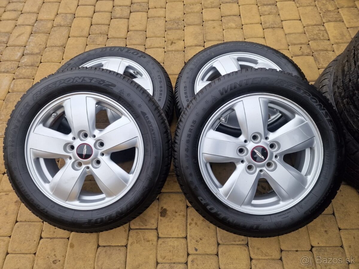 Alu kola 5x120 15" Mini Cooper pneu zimní s čidly