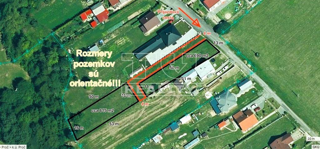 Stavebné pozemky, 690 a 815 m2, 15 min. od PO, Proč