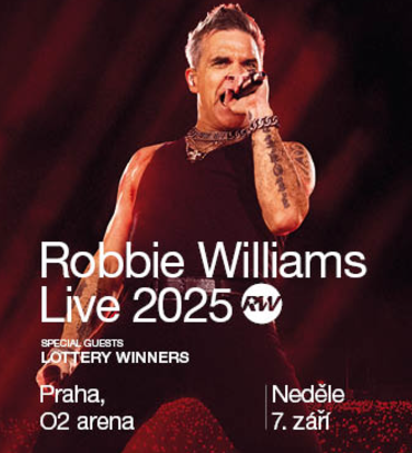 Robbie Williams Praha 7.9.2025