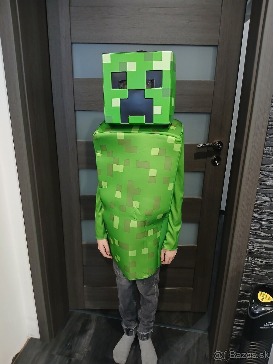 Minecraft Creeper maska do 149cm výška..