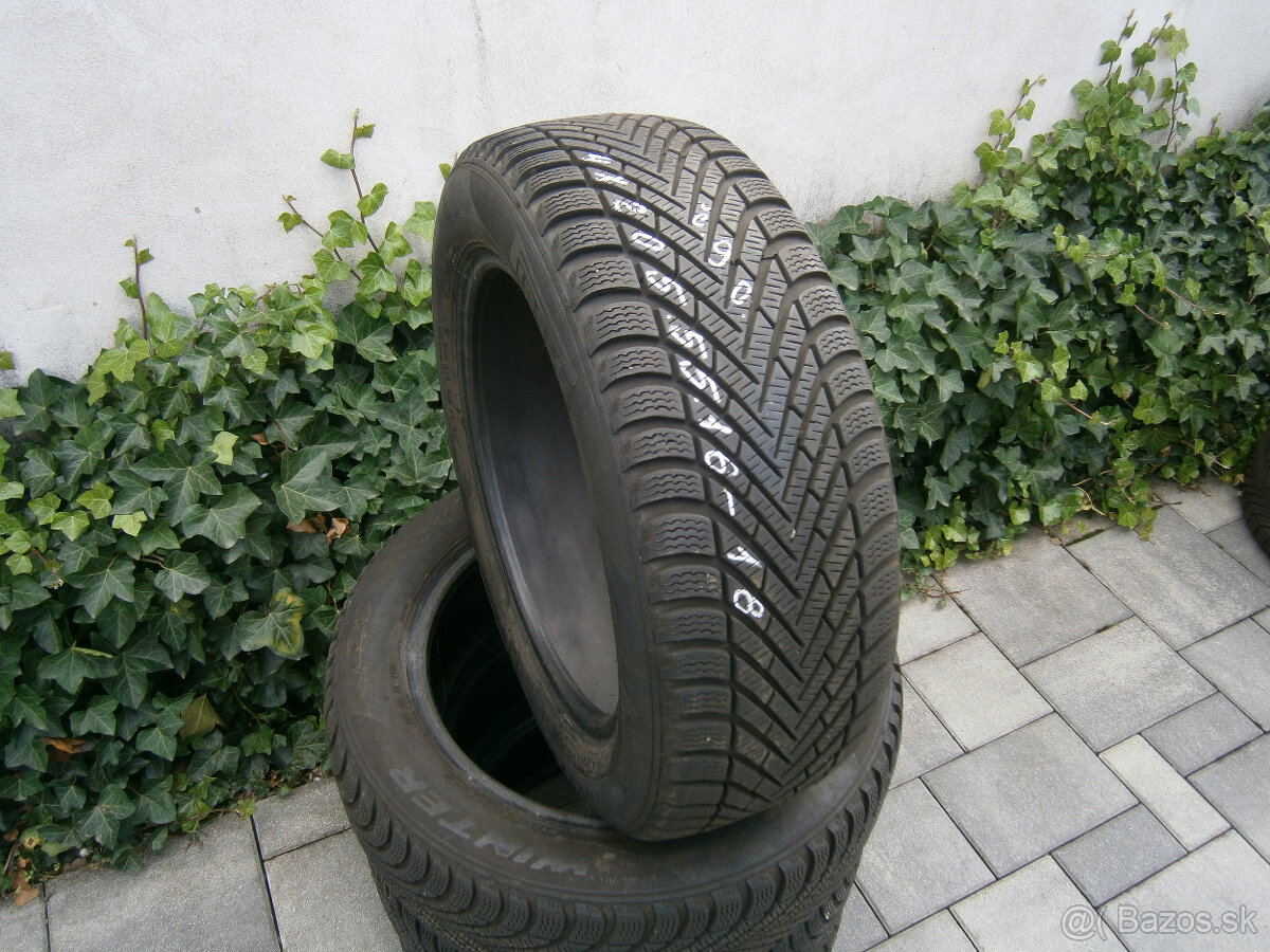 Predám 4x zimné pneu Pirelli 205/55 R16 91T