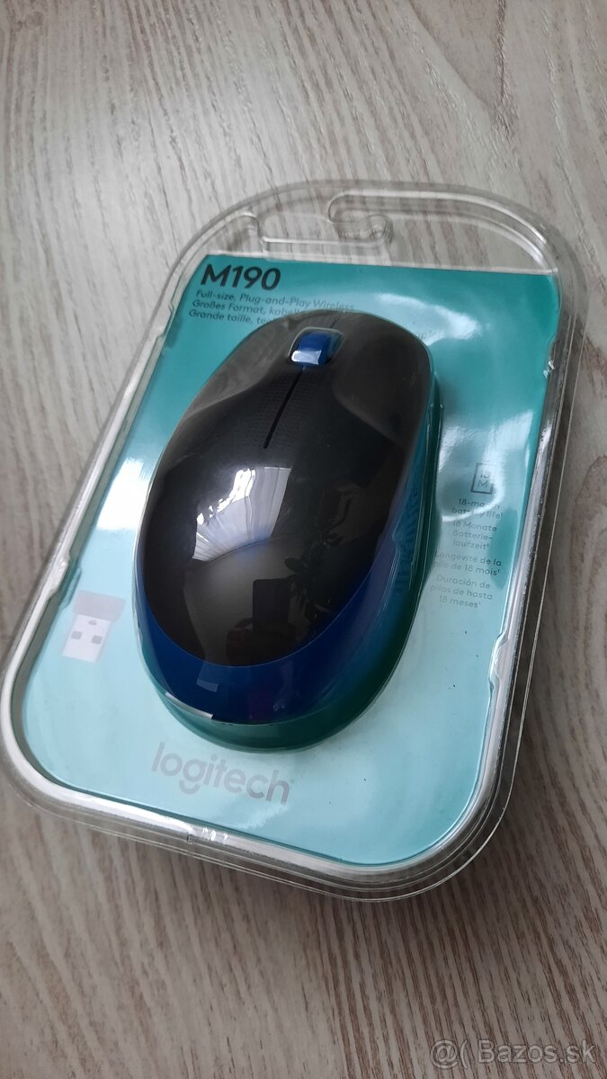 Nerozbalená Logitech M190, bezdrôtová myš