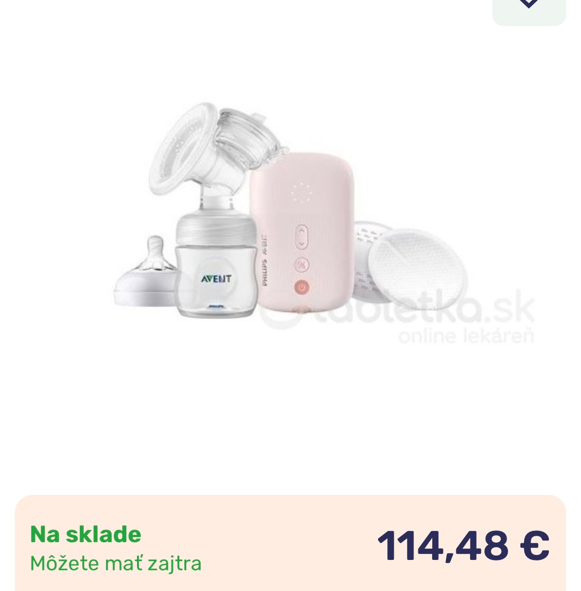 Philips avent elektrická odsávačka.