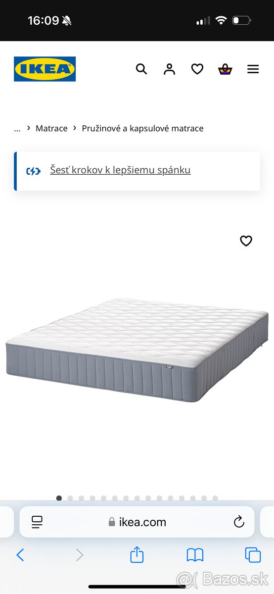 IKEA VÅGSTRANDA matrac 180x200