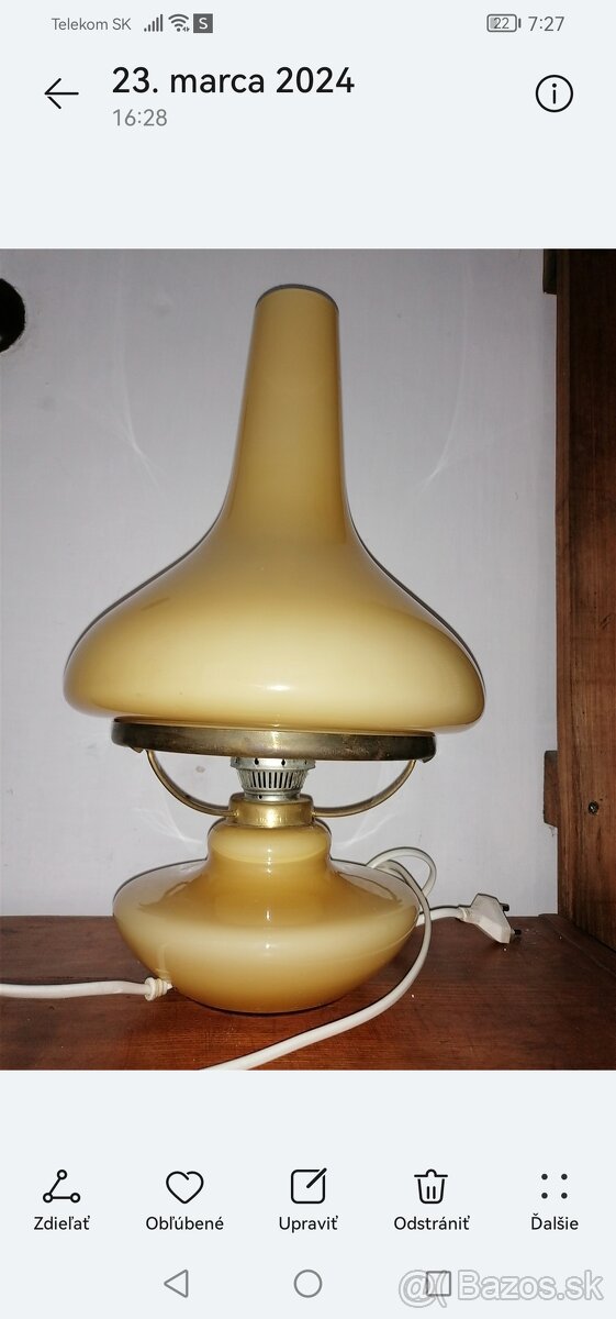 Retro lampa Stepan Tabery