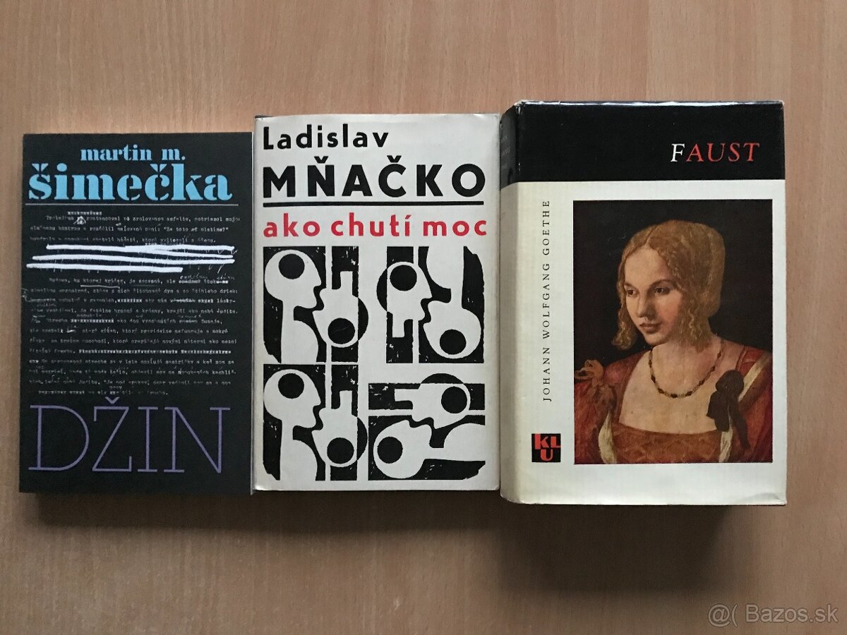 Šimečka, Mňačko, Goethe, Horst, Läckberg...