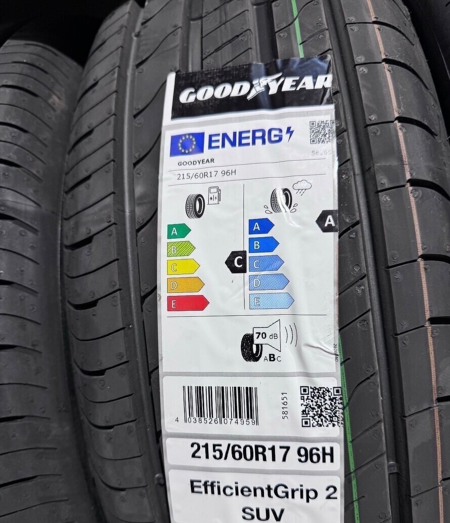 Nové letné GOODYEAR 215/60 R17 EFFICIENTGRIP 2