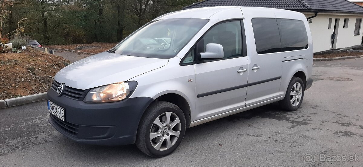 VW Caddy Maxi 2,0 TDI 140PS, 5 miest, strieborná metalíza