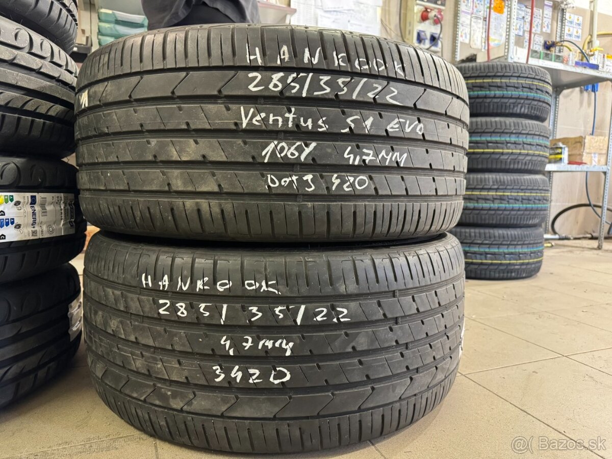 R22 285/35 Hankook Ventus S1 Evo 106Y 2x4,7mm DOT3420