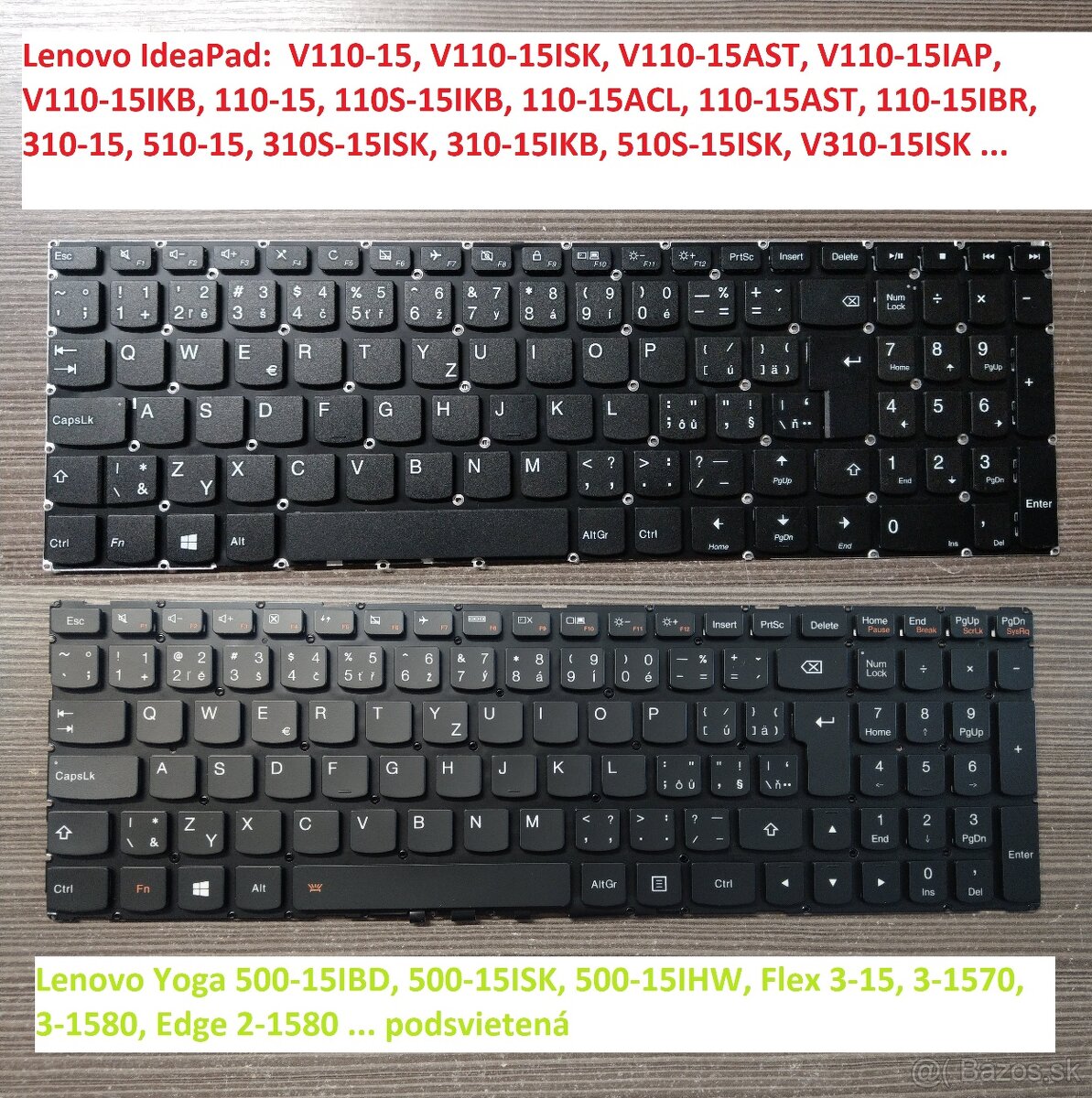 Klavesnice Lenovo V110-15ISK, 310-15 / 500-15IBD 700-15.. SK