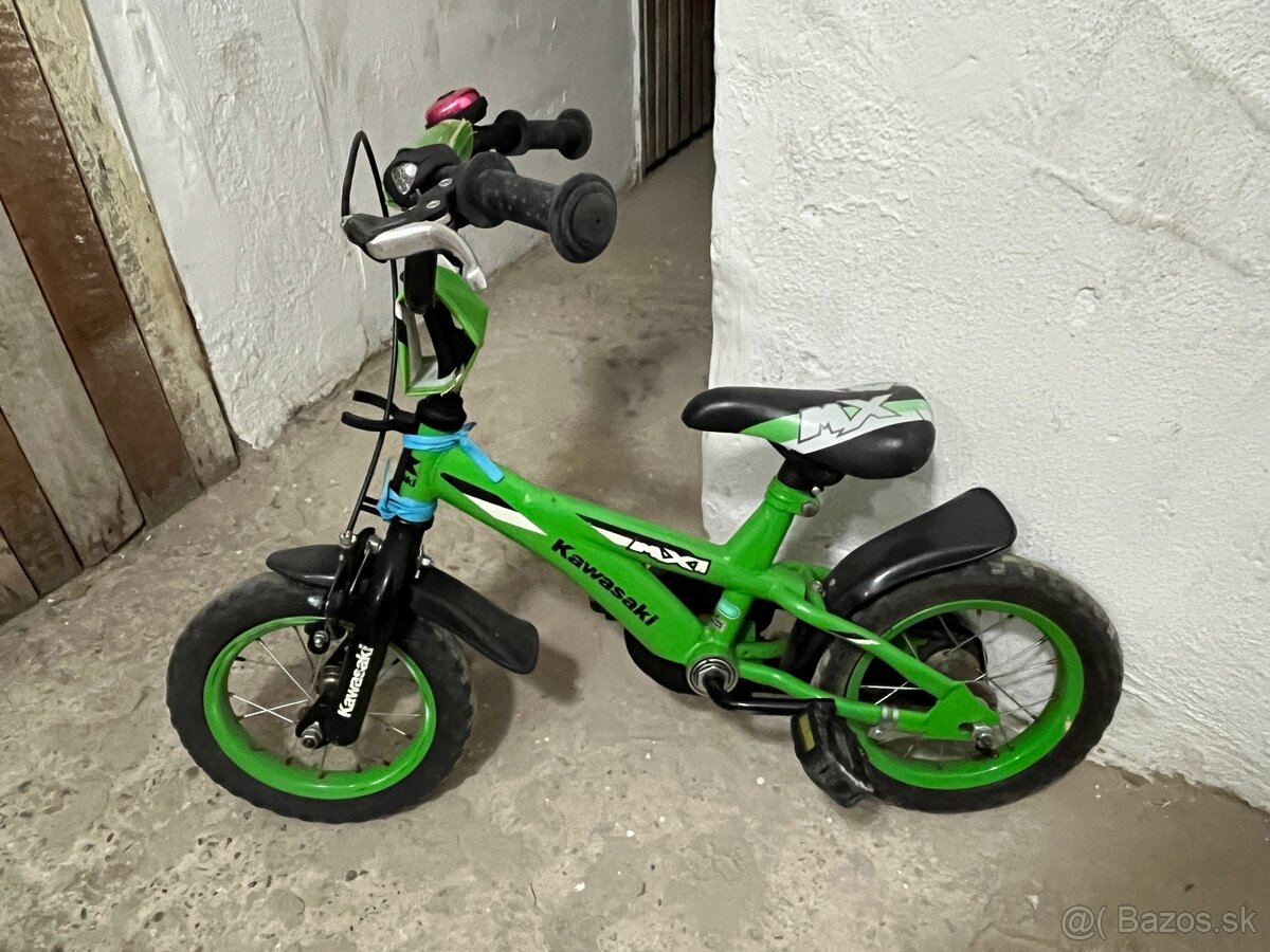 Detsky bicykel Kawasaki 12” kolesa