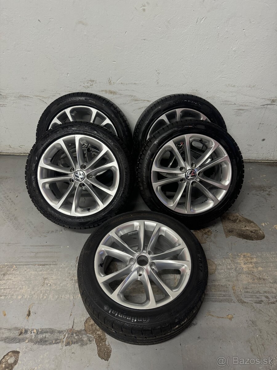 Volkswagen 5x112 r17 Sada kolies Zimné Pneu 235/45 r17