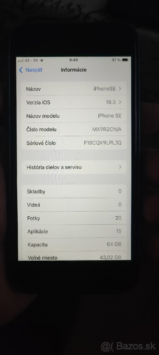 Iphone SE II generácie