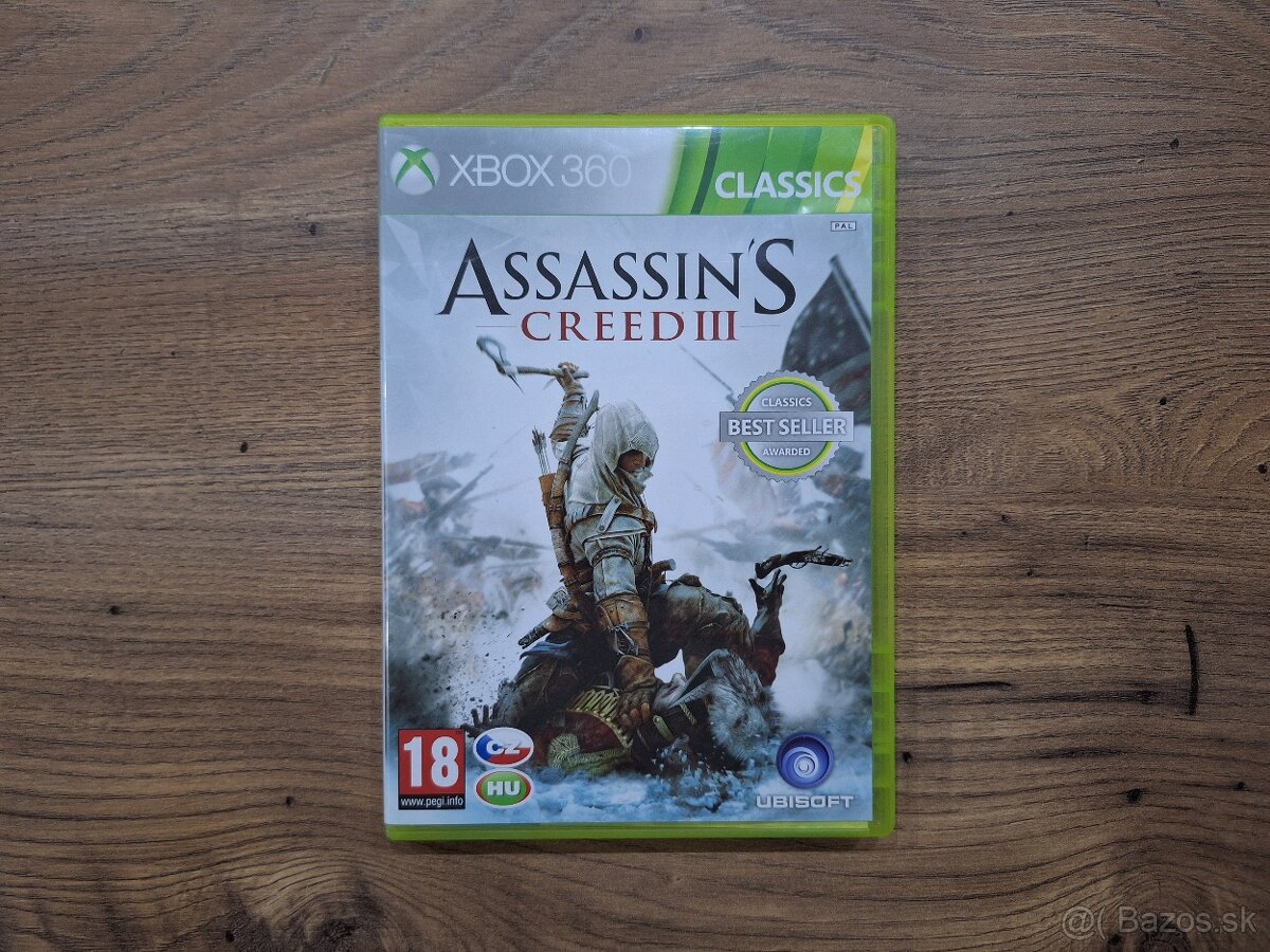 Hra na Xbox 360 - Assassins Creed 3 CZ