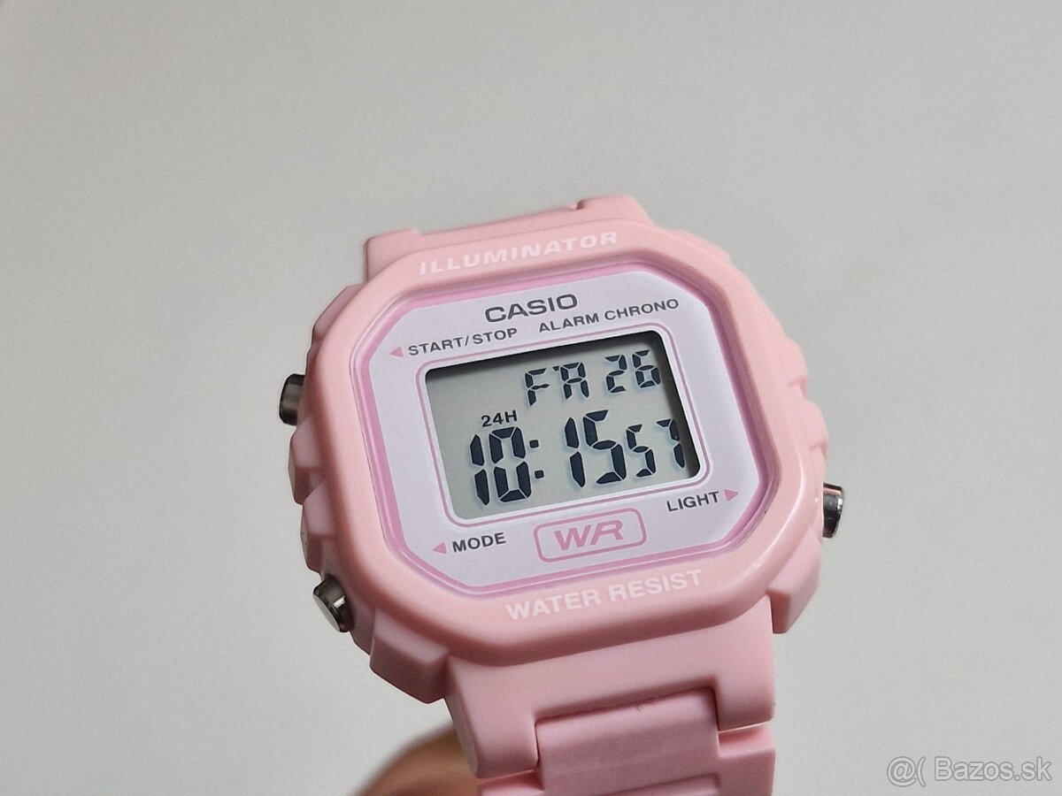 Predam ruzove hodinky Casio LA-20WH