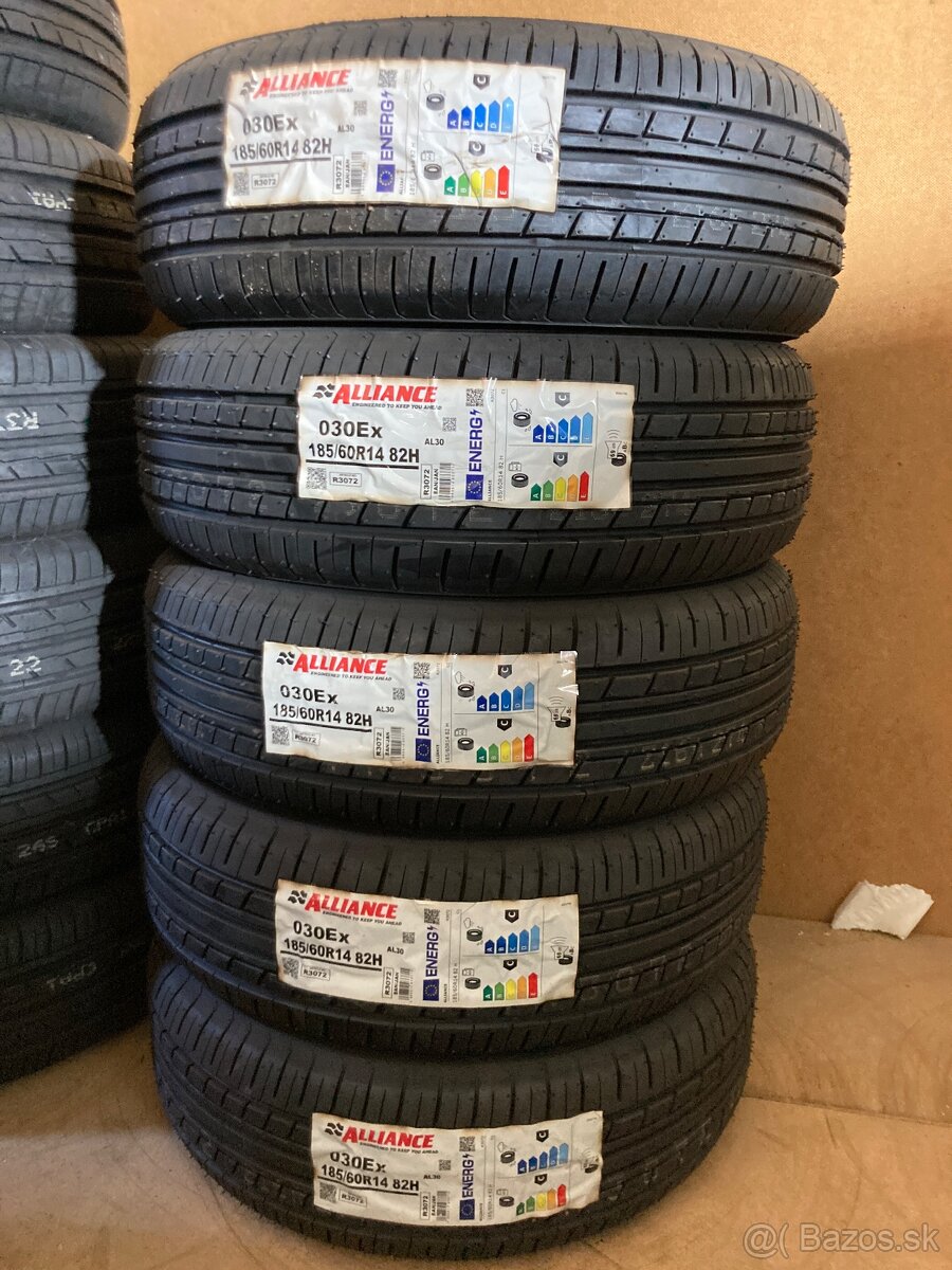 Alliance letné 185/60R14 - 5ks nové