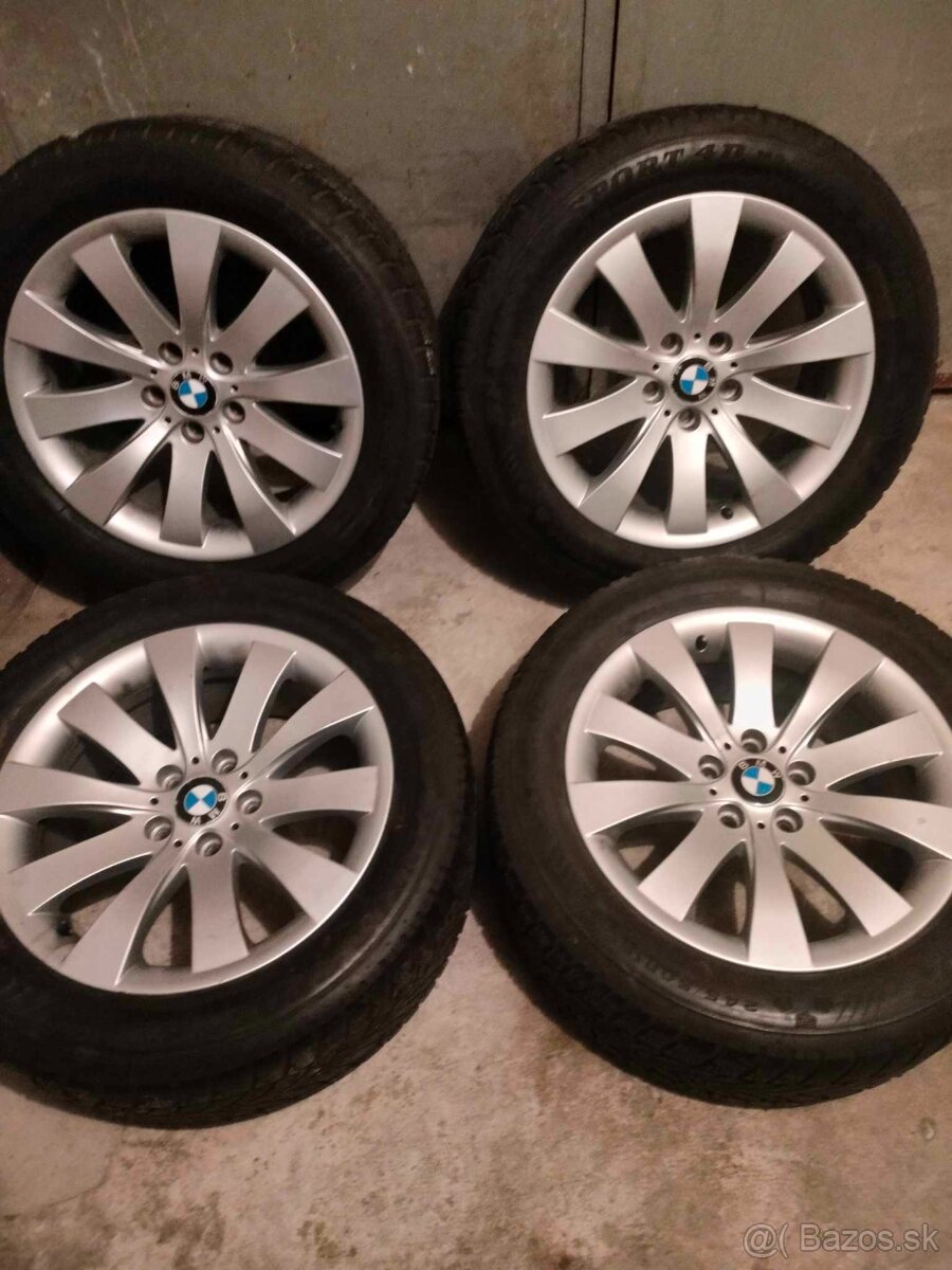 Zimné 4ks alu disky orig. BMW 5x120 R18 pneu 245/50 r18