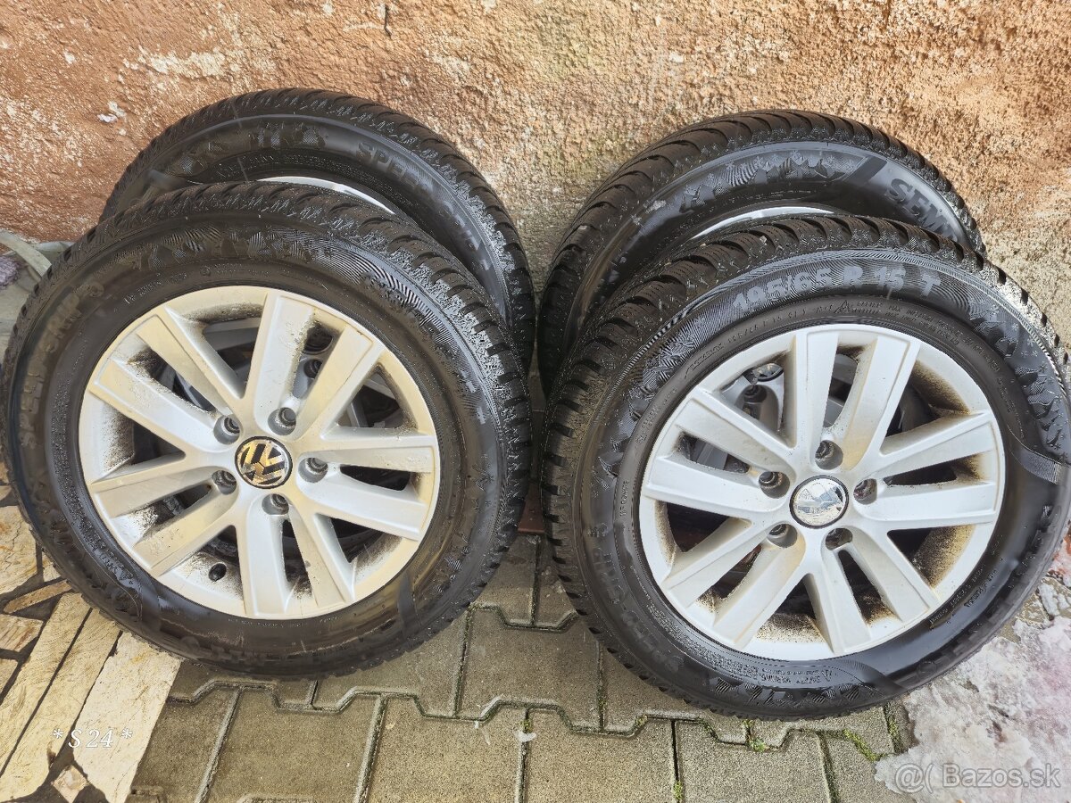 VW ORIG.DISKY S PNEU 5×112 R 15"