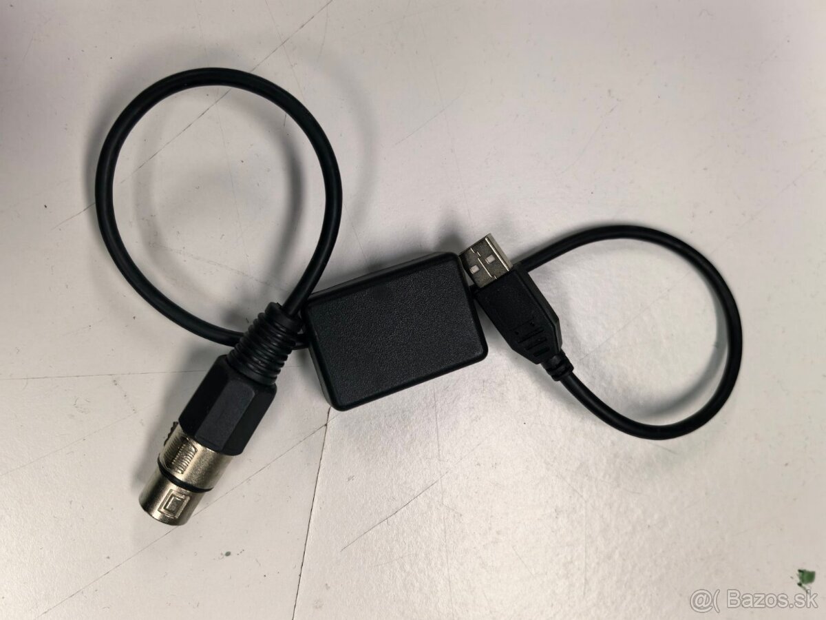 DMX ovládač - usb/aplikácia - bluetooth