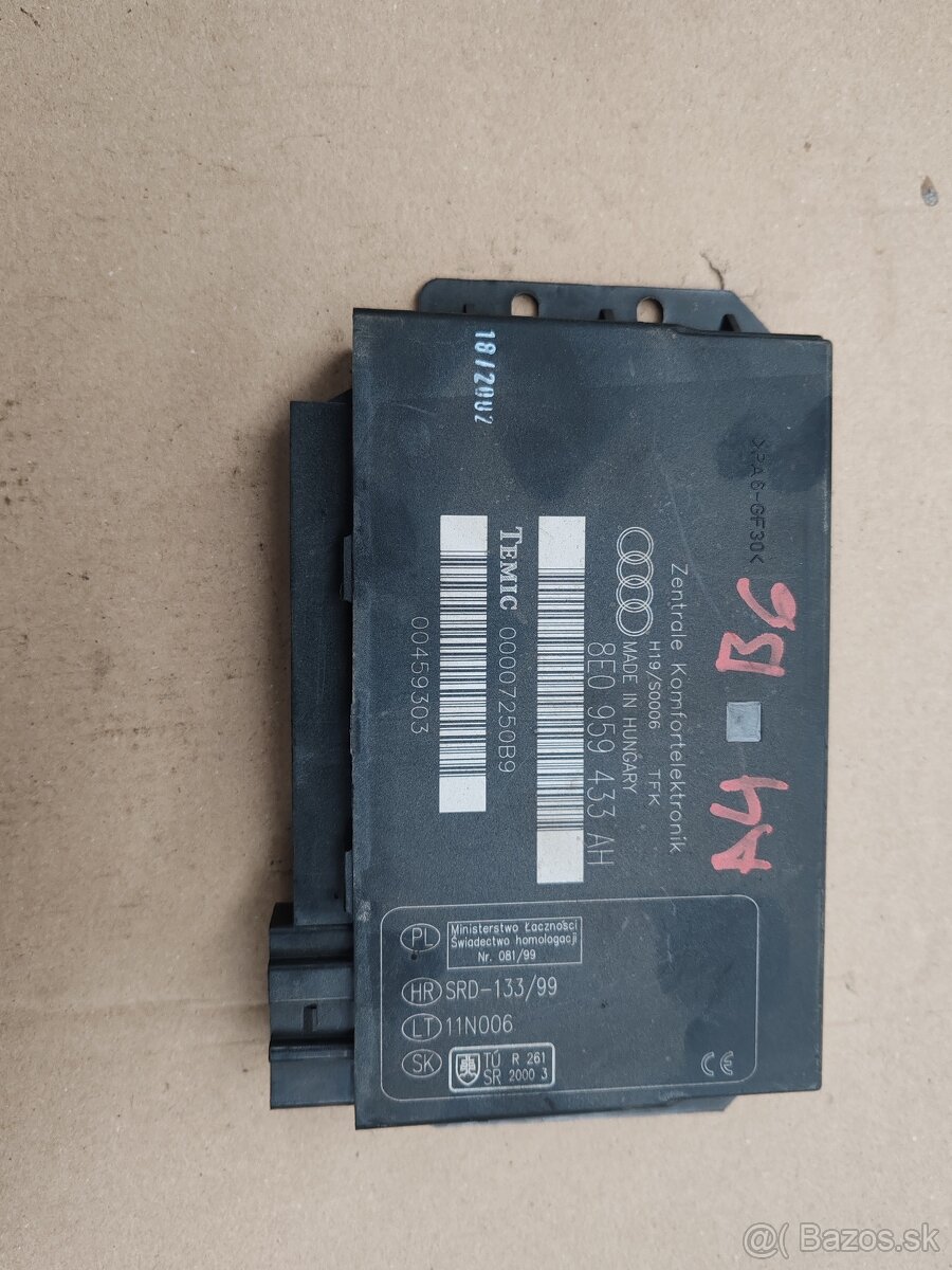 Audi A4 B6 Modul konfortu 8E0959433AH