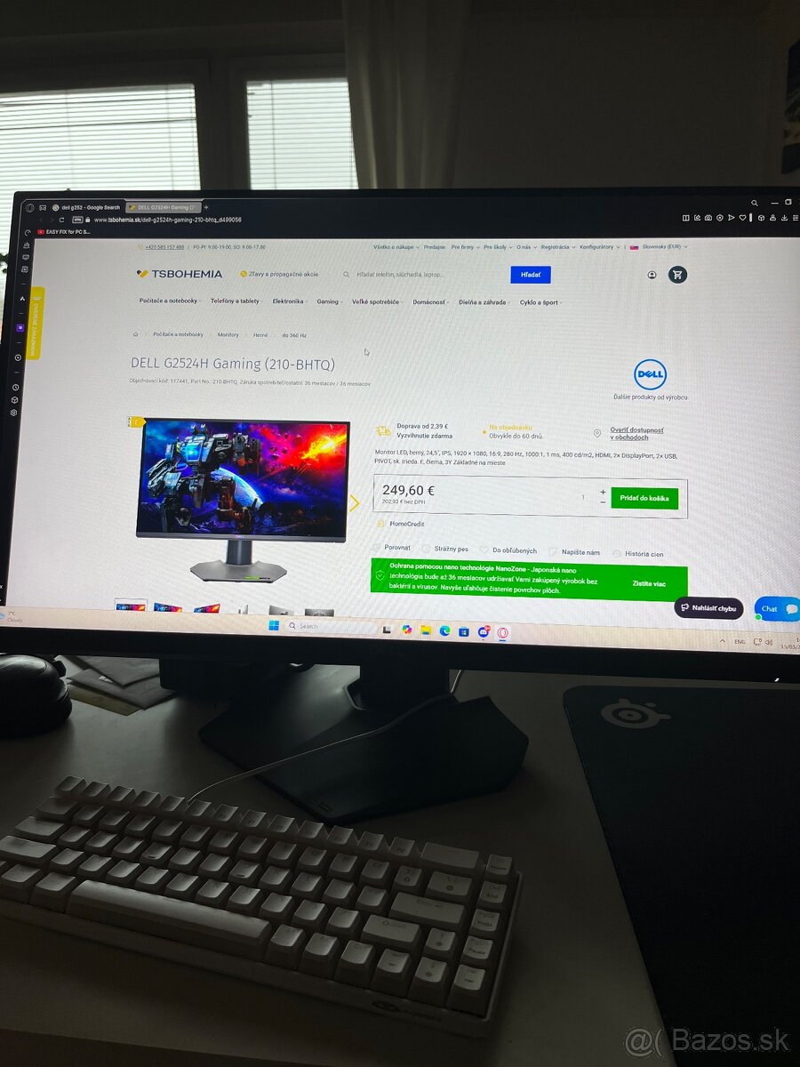 Predám 280hz Herný Monitor