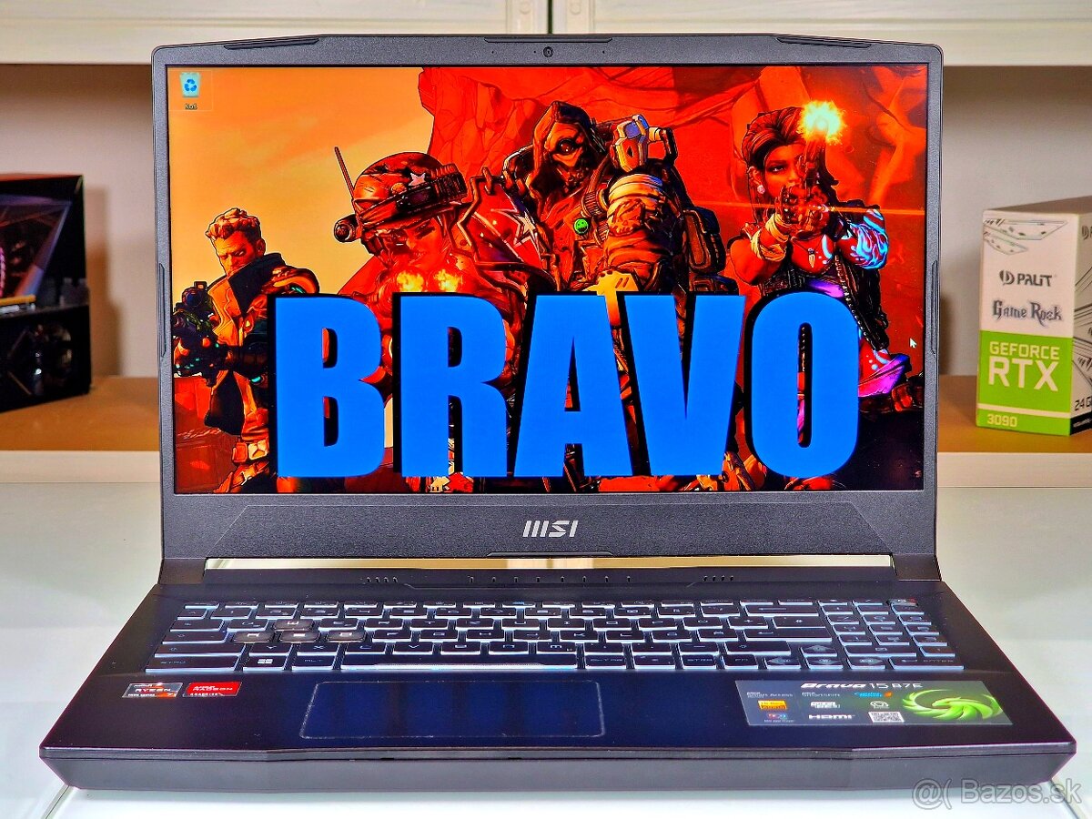 Herný notebook MSI BRAVO | Ryzen 7735HS | RX6550 | ZÁRUKA 24