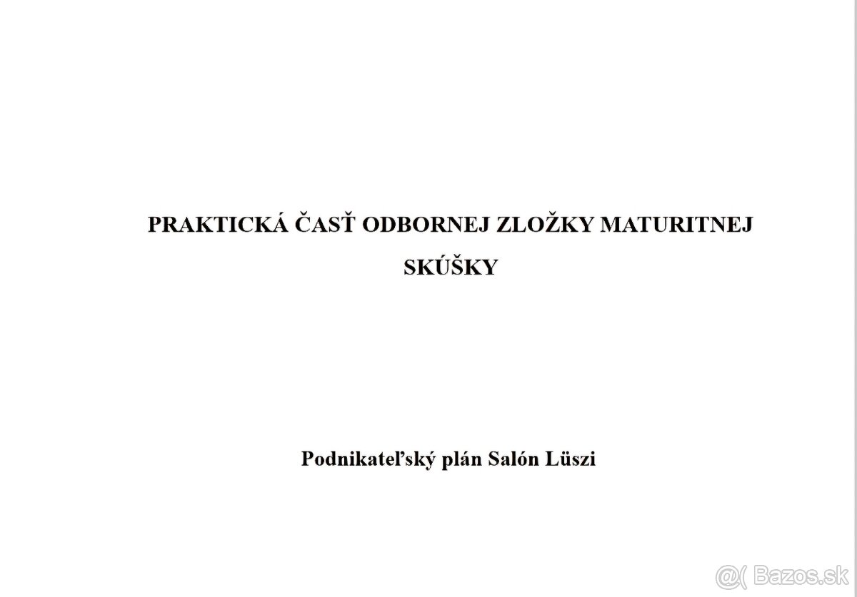 Podnikateľský plán