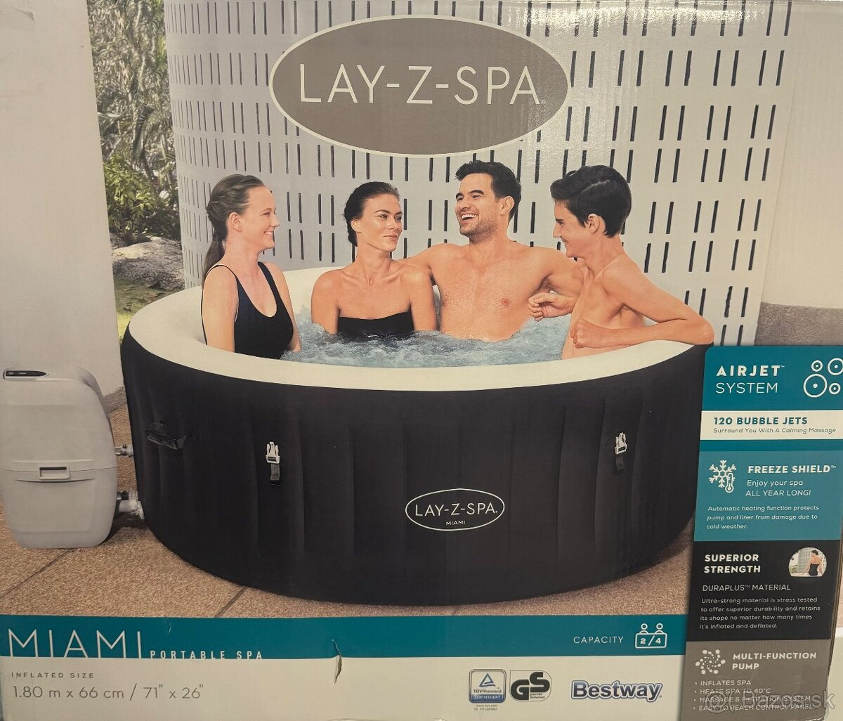 Nafukovaciu vírivku Lay-Z-Spa Miami