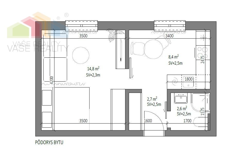 1 izbový byt - Nová Dubnica - Sady Cyrila a Metoda, 30 m2