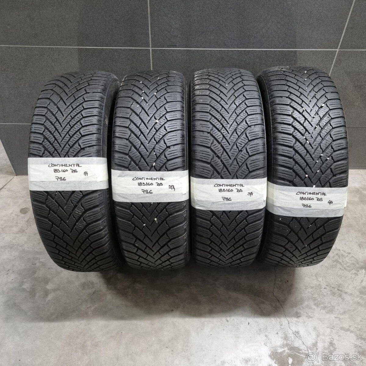 Zimné pneumatiky 185/60 R15 CONTINENTAL