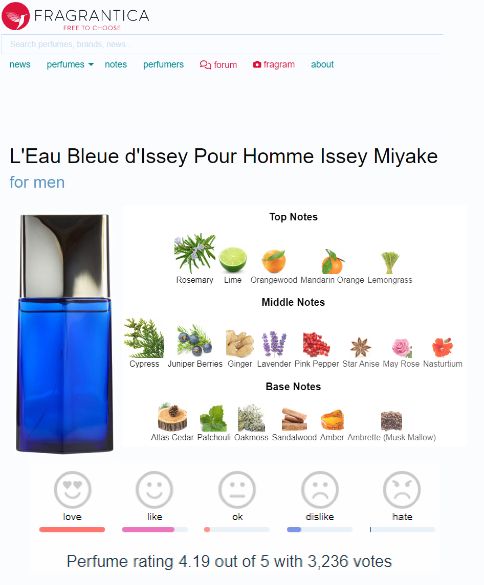 Issey Miyake L´Eau Bleue D´Issey pour Homme EDT