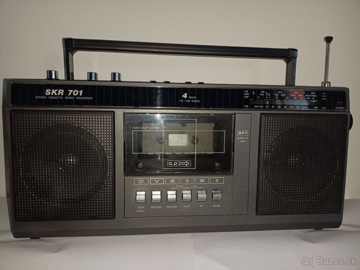 SKR701 radiomagnetofon retro kazeťák GDR