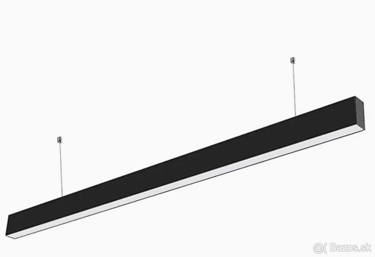 LED Luster na lanku SAMSUNG CHIP 1xLED/40W/230V čierna