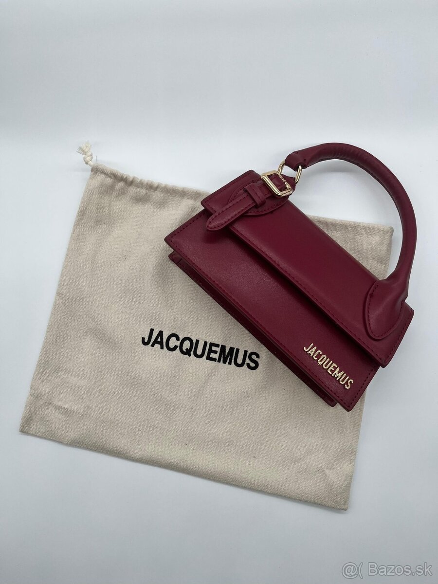 Jacquemus burgundy kabelka