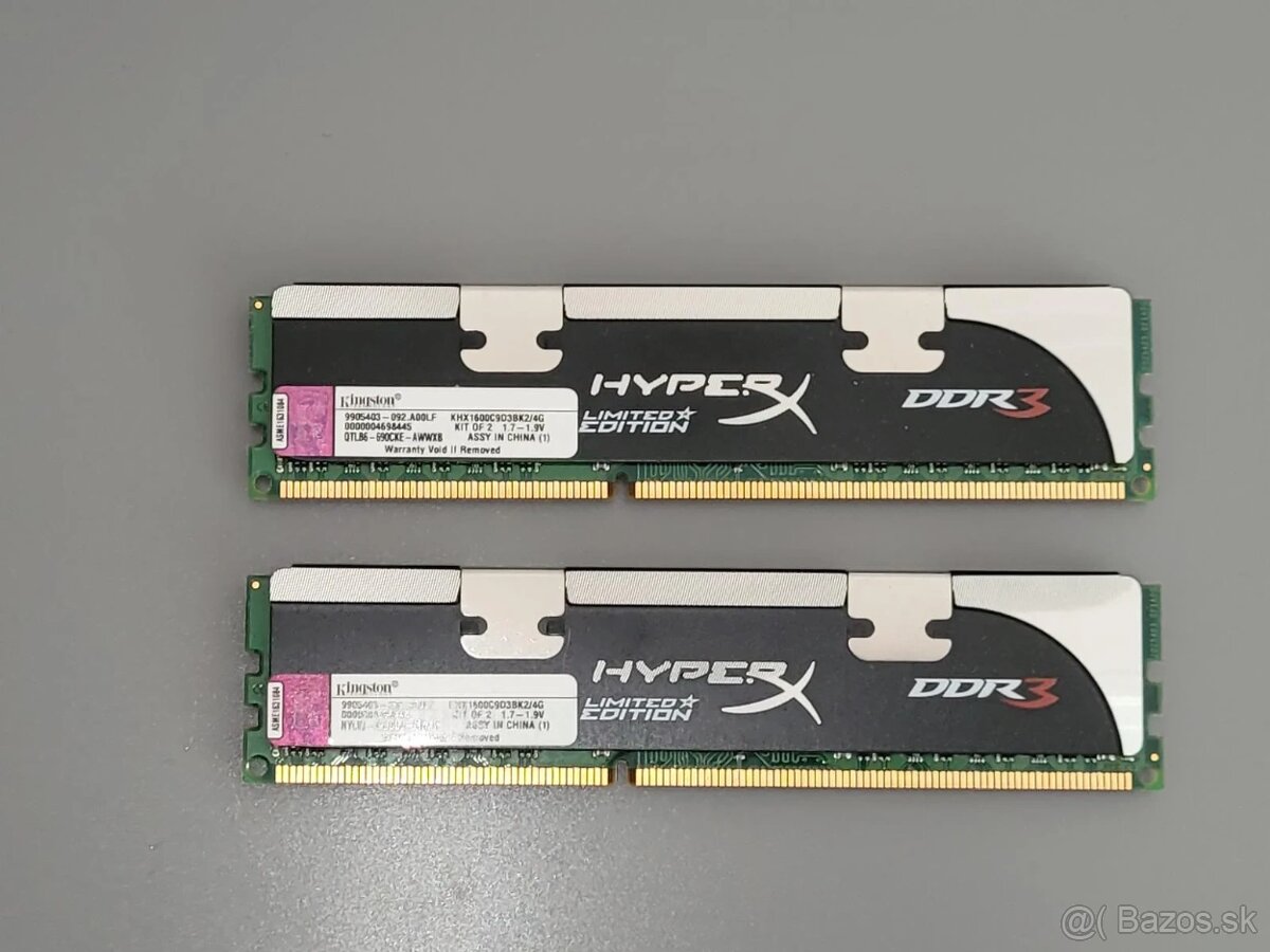 Kingston HyperX Black Ed. DDR3 1600 (KHX1600C9D3BK2/4G)