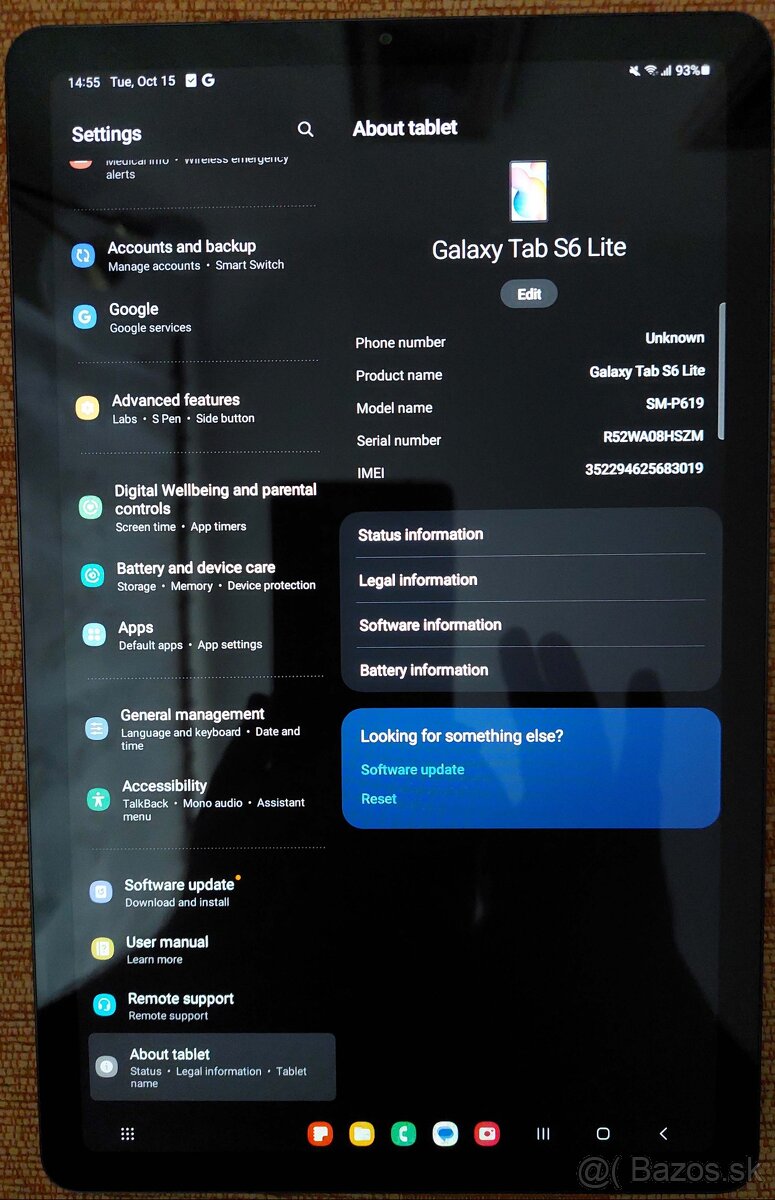 Samsung Galaxy Tab S6 Lite WiFi