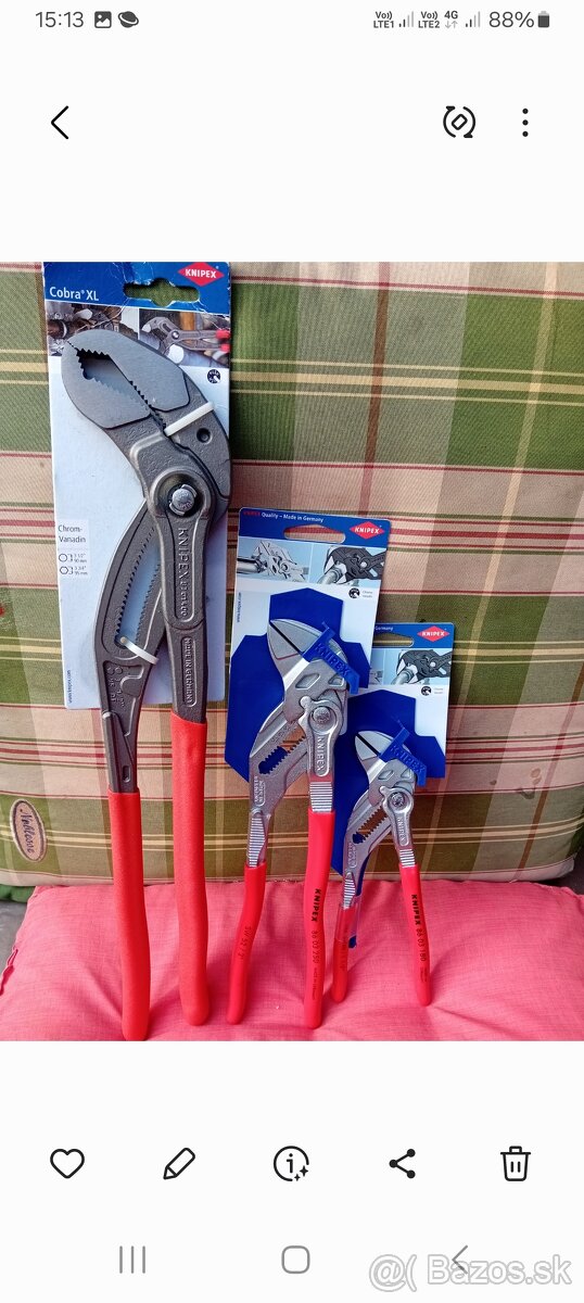 KNIPEX  KLIEŠTE