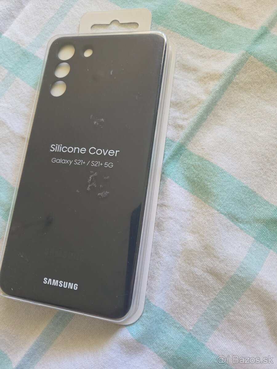 Obal zadný na Samsung S21+ čierny aj priesvitné originál iba