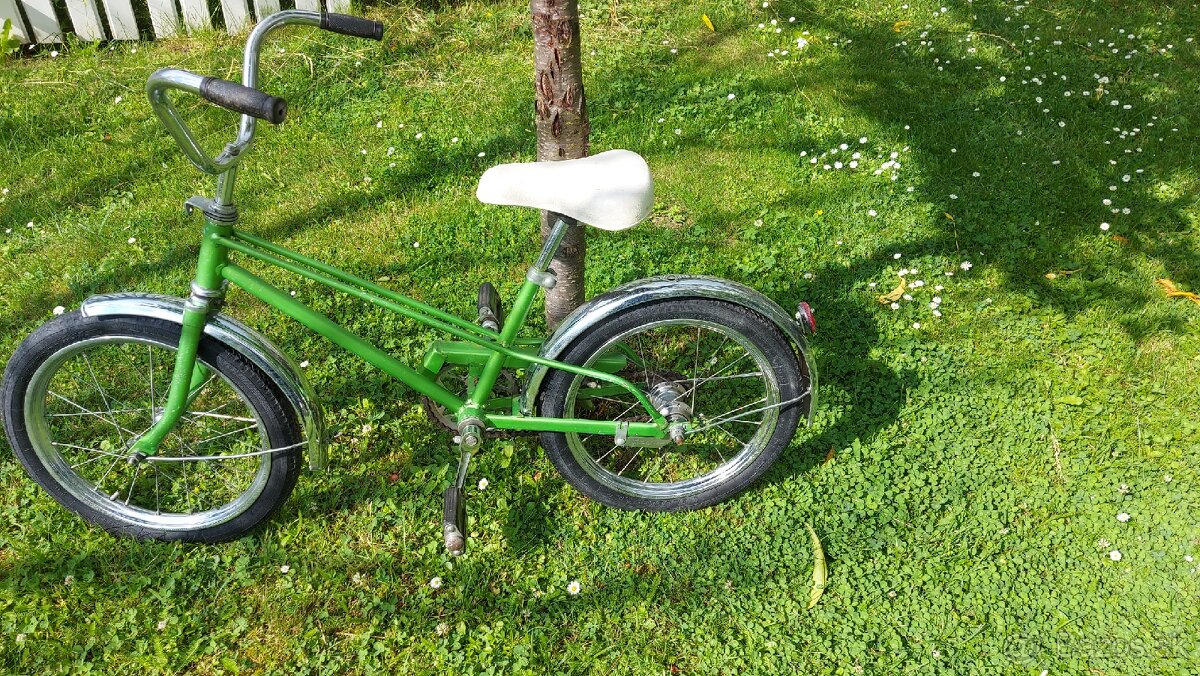 Predám dievčenský chlapčenský retro 16" bicykel.