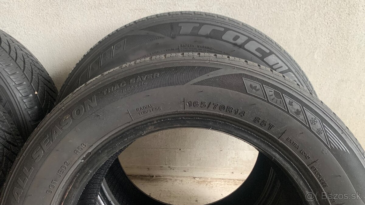 165/70R14 Celorocne,All season pneumatiky