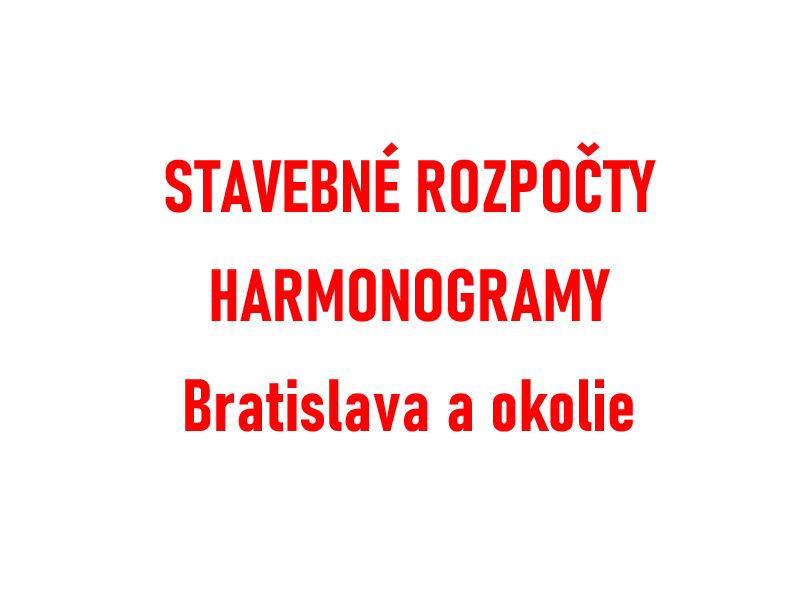 ROZPOČTÁR, KALKULANT STAVIEB