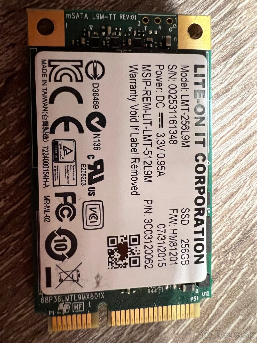 256 GB SSD mSATA