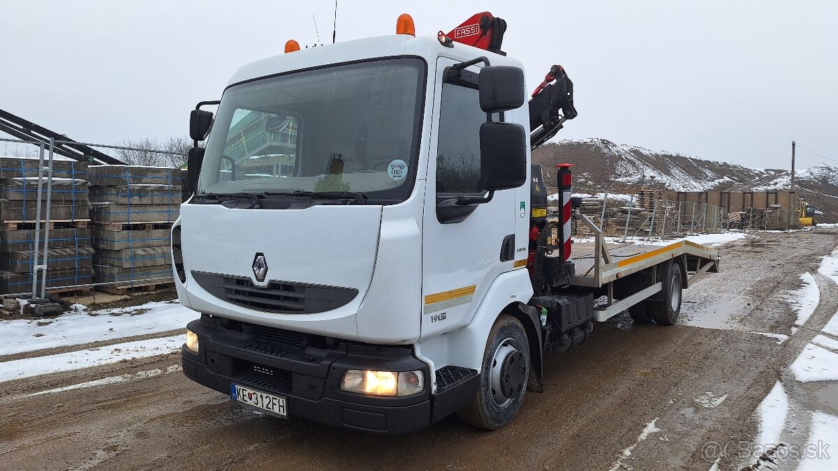 RENAULT MIDLUM - HYDRAULICKÁ RUKA FASSI -10T-198000KM-TOP