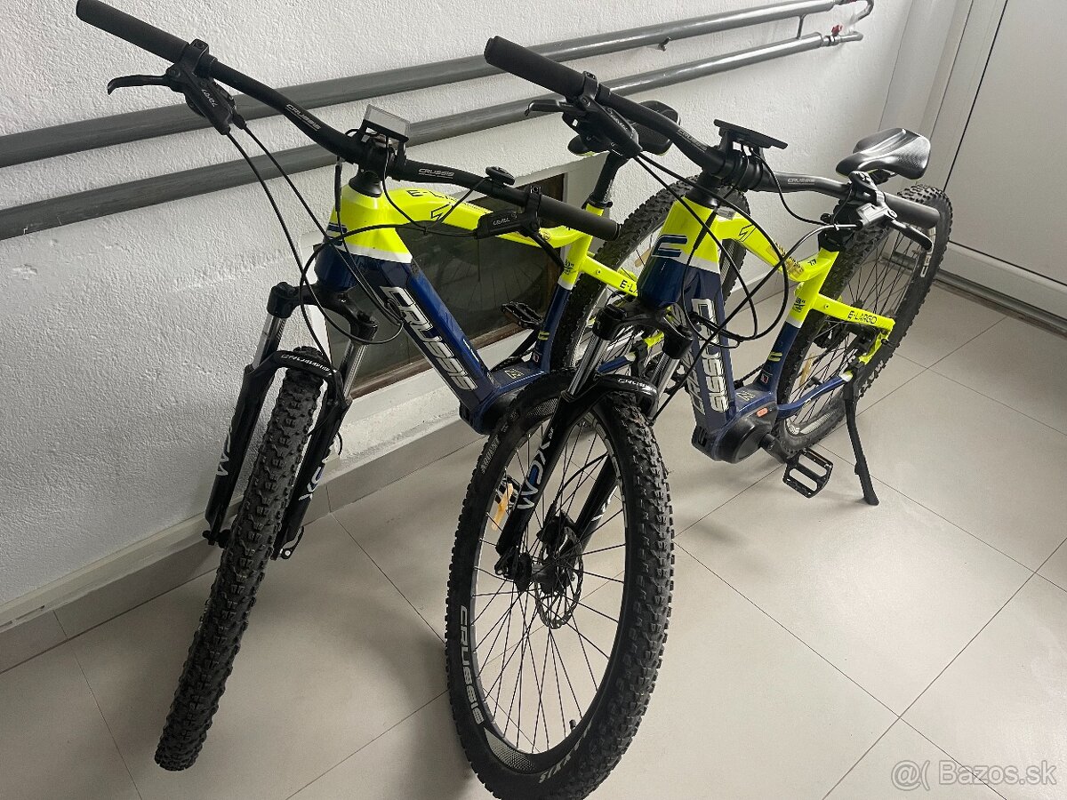 Predám dva elektrobicykle Crussis e-Largo 7.7 rámy 18" a 20