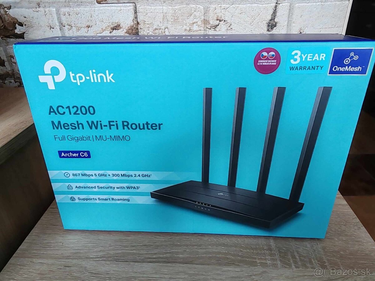 TP-LINK Archer C6 V3.2 AC1200 Dual band Gigabit router