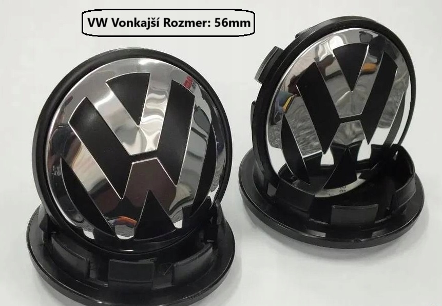 ✅VW✅KRYTKY KOLIES / PUKLICKY DO KOLIES - 56 MM