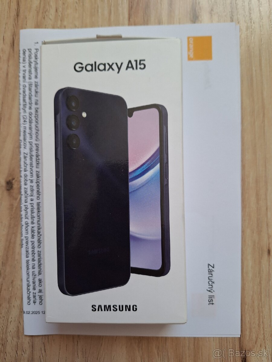 Samsung Galaxy A15 4GB/128GB čierny